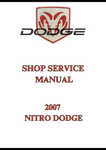 2007 NITRO DODGE SHOP SERVICE MANUAL - PDF