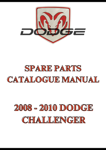 2008 - 2010 DODGE CHALLENGER SPARE PARTS CATALOGUE MANUAL - PDF