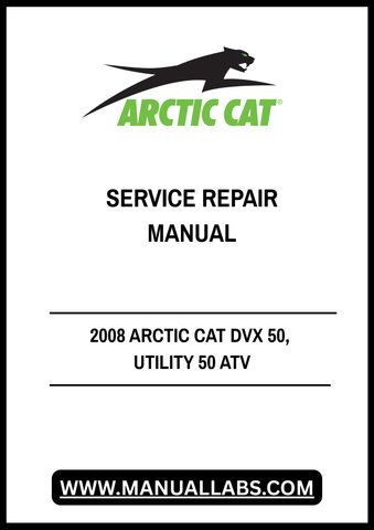 Unlock the full potential of your 2008 Arctic Cat DVX 50 with our comprehensive Utility 50 ATV Service Repair Manual. This PDF file is designed to provide you with detailed instructions and insights, ensuring that you can maintain and repair your ATV with confidence. Whether you're a seasoned mechanic or a DIY enthusiast, this manual is an essential resource for keeping your vehicle in top condition.
