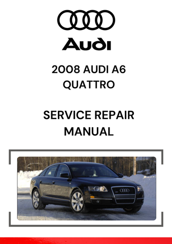 The 2008 Audi A6 Quattro service repair manual provides comprehensive instructions for maintaining, diagnosing, and repairing the various systems in the Audi A6 Quattro, with a focus on the all-wheel-drive (AWD) system.