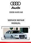 The 2008 Audi A8 service repair manual is a comprehensive guide that provides detailed instructions for maintaining, diagnosing, and repairing various systems in the Audi A8, including engine, transmission, suspension, brakes, electrical systems, and more.
