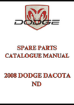 2008 DODGE DACOTA ND SPARE PARTS CATALOGUE MANUAL - PDF