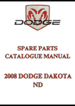 2008 DODGE DAKOTA ND SPARE PARTS CATALOGUE MANUAL - PDF