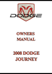 2008 DODGE JOURNEY OWNERS MANUAL - PDF