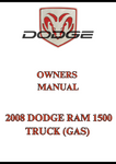 2008 DODGE RAM 1500 TRUCK (GAS) OWNERS MANUAL - PDF