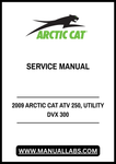 Unlock the full potential of your 2009 Arctic Cat ATV 250 and Utility DVX 300 with our comprehensive service manual in PDF format. This essential guide is designed to provide you with detailed instructions, diagrams, and troubleshooting tips to keep your ATV running smoothly and efficiently.