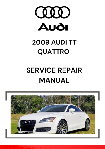 The 2009 Audi TT Quattro Service Repair Manual is a comprehensive guide that provides in-depth information on the maintenance, repair, and diagnostics of the 2009 Audi TT Quattro, which is the all-wheel-drive version of the second-generation Audi TT.