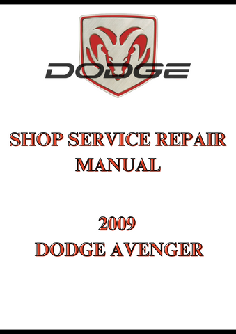 2009 DODGE AVENGER SHOP SERVICE REPAIR MANUAL - PDF