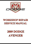 2009 DODGE AVENGER WORKSHOP REPAIR SERVICE MANUAL - PDF