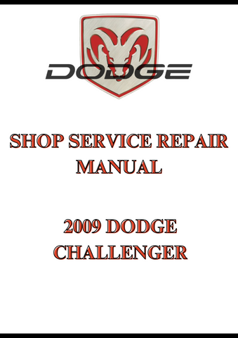 2009 DODGE CHALLENGER SHOP SERVICE REPAIR MANUAL - PDF