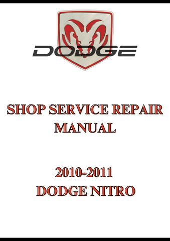 2010-2011 DODGE NITRO SHOP SERVICE REPAIR MANUAL - PDF