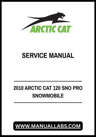 Unlock the full potential of your 2010 Arctic Cat 120 Sno Pro snowmobile with our comprehensive service manual in PDF format. This essential guide is designed to provide you with detailed information on maintenance, troubleshooting, and repair procedures, ensuring your snowmobile runs smoothly and efficiently all season long.