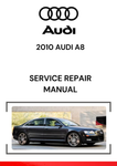 The 2010 Audi A8 Service Repair Manual is an in-depth guide that provides information for maintaining, diagnosing, repairing, and servicing the 2010 Audi A8, covering all major components of the vehicle.
