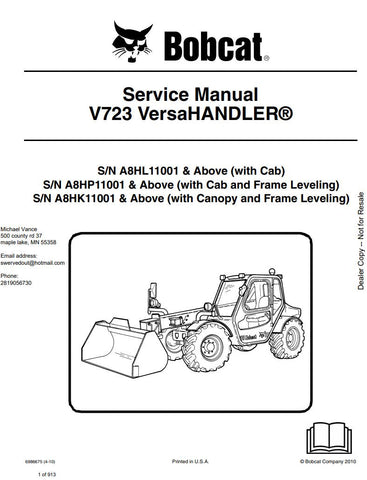 Unlock the full potential of your 2010 Bobcat V723 Versahandler with the comprehensive manual (part number 6986675) available in PDF format. This essential resource provides detailed insights into operation, maintenance, and troubleshooting, ensuring your equipment runs smoothly and efficiently. With easy navigation and clear instructions, you can maximize productivity and minimize downtime, making it a must-have for any Bobcat owner. Download your copy today and take the first step towards optimal