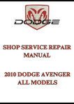 2010 DODGE AVENGER ALL MODELS SHOP SERVICE REPAIR MANUAL - PDF
