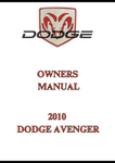 2010 DODGE AVENGER OWNERS MANUAL - PDF