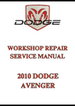 2010 DODGE AVENGER WORKSHOP REPAIR SERVICE MANUAL - PDF