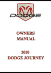 2010 DODGE JOURNEY OWNERS MANUAL - PDF