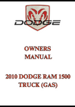 2010 DODGE RAM 1500 TRUCK (GAS) OWNERS MANUAL - PDF