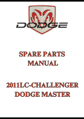 2011LC-CHALLENGER DODGE MASTER SPARE PARTS MANUAL - PDF