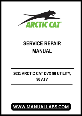 Unlock the full potential of your 2011 Arctic Cat DVX 90 Utility ATV with our comprehensive Service Repair Manual. This PDF file is an essential resource for both novice and experienced mechanics, providing detailed instructions and diagrams to ensure your ATV runs smoothly and efficiently.