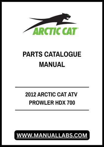 Discover the ultimate resource for your 2012 Arctic Cat ATV Prowler HDX 700 with our comprehensive Parts Catalogue Manual in PDF format. This digital manual is designed to provide you with detailed diagrams and specifications, ensuring you have all the information you need for maintenance and repairs.