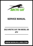 Unlock the full potential of your 2013 Arctic Cat 700 Diesel SD ATV with our comprehensive service manual in PDF format. This essential guide is designed to provide you with detailed instructions, diagrams, and troubleshooting tips to keep your ATV running smoothly and efficiently.