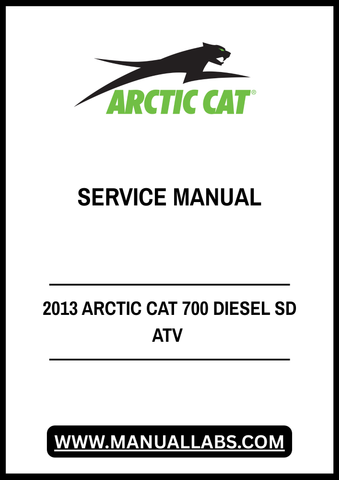 Unlock the full potential of your 2013 Arctic Cat 700 Diesel SD ATV with our comprehensive service manual in PDF format. This essential guide is designed to provide you with detailed instructions, diagrams, and troubleshooting tips to keep your ATV running smoothly and efficiently.