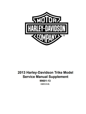 Unlock the full potential of your 2013 Harley-Davidson Trike with the Tri Glide Ultra Classic and Street Glide Trike Service Manual (99601-13) in PDF format. This comprehensive guide is designed to provide you with detailed maintenance instructions, troubleshooting tips, and essential service information, ensuring your ride remains in peak condition. Whether you're a seasoned mechanic or a DIY enthusiast, this manual is an invaluable resource that empowers you to keep your trike running smoothly and efficie