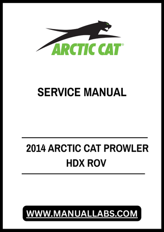 Unlock the full potential of your 2014 Arctic Cat Prowler HDX ROV with our comprehensive service manual, available in a convenient PDF format. This essential guide is designed to provide you with detailed information on maintenance, troubleshooting, and repair procedures, ensuring your vehicle operates at peak performance.