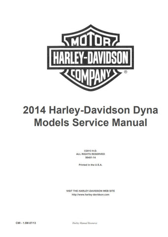 Unlock the full potential of your 2014 Harley-Davidson Dyna with the comprehensive Service Manual 99481-14, available in a convenient PDF format. This essential guide covers all models including FXDB, FXDC, FXDWG, FLD, FXDF, and FLHX, providing detailed instructions for maintenance, troubleshooting, and repairs. With clear diagrams and step-by-step procedures, you'll gain the confidence to tackle any service task, ensuring your bike runs smoothly and efficiently. Don't miss out on this invaluable resource