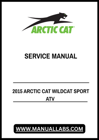 Unlock the full potential of your 2015 Arctic Cat Wildcat Sport ATV with our comprehensive service manual in PDF format. This essential guide is designed to provide you with detailed information on maintenance, troubleshooting, and repair procedures, ensuring your ATV remains in peak condition for all your adventures.