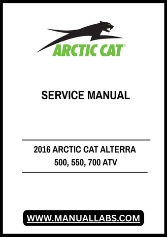 Unlock the full potential of your 2016 Arctic Cat Alterra 500, 550, and 700 with our comprehensive service manual in PDF format. This essential guide is designed to provide you with detailed instructions and insights, ensuring that you can maintain and repair your ATV with confidence.
