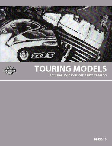 Unlock the full potential of your 2016 Harley-Davidson with the Touring Parts Catalog Manual (99456-16) in PDF format. This comprehensive guide provides detailed information on all available parts, ensuring you can easily find the right components for your bike. Whether you're looking to upgrade, replace, or customize, this manual is an essential resource for any Harley enthusiast. With its user-friendly layout and clear illustrations, you'll navigate through the extensive catalog with ease, making your