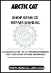 UNLOCK THE FULL POTENTIAL OF YOUR 2018 ARCTIC CAT ZR, XF, M, PANTERA, OR NORSEMAN SNOWMOBILE WITH OUR COMPREHENSIVE 4-STROKE SHOP SERVICE REPAIR MANUAL.