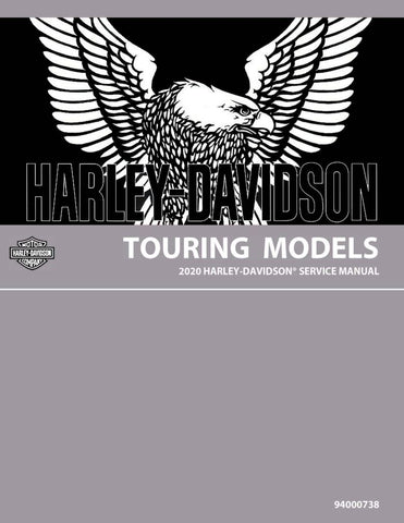 Unlock the full potential of your 2020 Harley-Davidson Touring models, including the Road King, Street Glide, Road Glide, Electra Glide Ultra Classic, and Road Glide Ultra, with the comprehensive Service Manual (Part No. 94000738). This PDF file is your ultimate guide to maintenance and repair, featuring detailed diagrams, step-by-step instructions, and essential troubleshooting tips. Whether you're a seasoned mechanic or a DIY enthusiast, this manual ensures you have the knowledge and confidence to keep yo