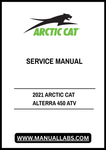 Unlock the full potential of your 2021 Arctic Cat Alterra 450 ATV with our comprehensive service manual in PDF format. This essential guide is designed to provide you with detailed instructions, diagrams, and troubleshooting tips to keep your ATV running smoothly and efficiently.