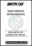 UNLOCK THE FULL POTENTIAL OF YOUR 2022 ARCTIC CAT ALTERRA TRV 700 ATV WITH OUR COMPREHENSIVE SHOP SERVICE REPAIR MANUAL, AVAILABLE FOR INSTANT PDF DOWNLOAD. 