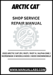 UNLOCK THE FULL POTENTIAL OF YOUR 2022 ARCTIC CAT ZR, RIOT, RIOT X, ALPHA ONE, OR NORSEMAN X SNOWMOBILE WITH OUR COMPREHENSIVE SHOP SERVICE REPAIR MANUAL, AVAILABLE FOR INSTANT PDF DOWNLOAD. 