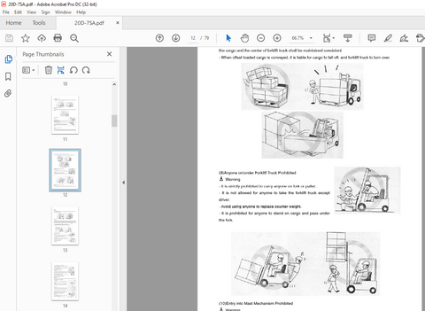 Discover the essential guide for operating your 2023 Hyundai Forklift 20D-7SA with our comprehensive PDF Operator Manual. This digital resource is designed to provide you with all the necessary information to ensure safe and efficient operation, maintenance, and troubleshooting of your forklift.