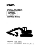 KOBELCO HYDRAULIC EXCAVATOR SK235SR SK235SRLC OPERATOR MANUAL