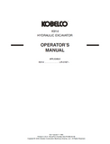 KOBELCO HYDRAULIC EXCAVATOR MK914 OPERATOR MANUAL