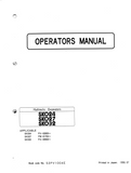 KOBELCO HYDRAULIC EXCAVATOR SK024 SK027 SK032 OPERATOR MANUAL