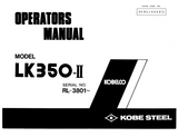KOBELCO WHEEL LOADER LK350-II OPERATOR MANUAL