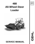 GEHL 480 ALL WHEEL STEER LOADER (918117A) OPERATOR MANUAL - PDF FILE