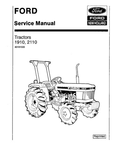 FORD 1910 AND 2110 TRACTOR SERVICE MANUAL - PDF FILE