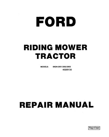 FORD R8 AND R11 LAWN TRACTOR REPAIR MANUAL - PDF FILE