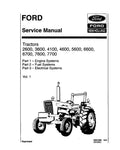 FORD 2600, 3600, 4100, 4600, 5600, 5900, 6600, 6700, 7600 AND 7700 TRACTOR SERVICE MANUAL - PDF FILE