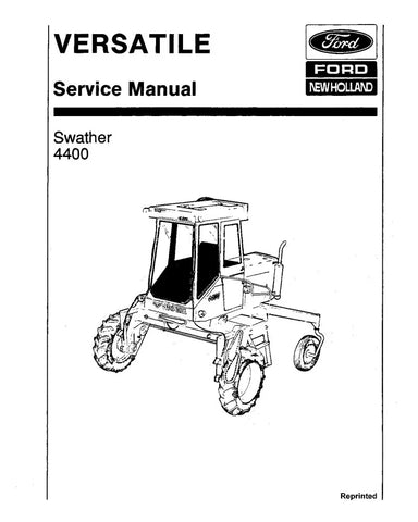 VERSATILE SWATHER 4400 SELF-PROPELLED WINDROWER SERVICE MANUAL 40440015 - PDF FILE