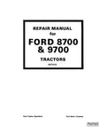 FORD 8700 AND 9700 TRACTOR REPAIR MANUAL - PDF FILE